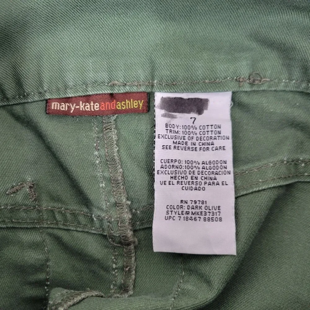 Mary Kate and Ashley Y2K Boho Green Embroidered Girls Skirt